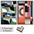  Stylish Art Set: Paintings & Frames 3D model small image 1