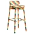 Jasny Upholstered Barstool: Elegant Seating with Versatile Style 3D model small image 3