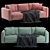 Volga Factory Sofa: Comfort meets Style 3D model small image 3