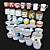Lowpoly Tableware Set 3D model small image 2
