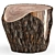 Rustic Pine Stump Cut 3D model small image 1