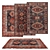 Versatile Rug Set: 6 Designs 3D model small image 1