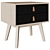 Fjorde & Co Torshalla Bedside Table 3D model small image 1