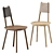 Naïve Wood Chair: Modern Elegance 3D model small image 1