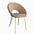 Modern KENZIE Chair: Stylish Comfort in a Compact Design 3D model small image 1
