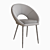 Modern KENZIE Chair: Stylish Comfort in a Compact Design 3D model small image 5