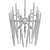 Elegant Grenada Gold Chandelier 3D model small image 2