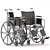 Silver Sport 2 - Foldable Wheelchair 3D model small image 1