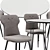 Robocop Solution: Stylish Dining Chair & Table 3D model small image 2