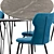 Robocop Solution: Stylish Dining Chair & Table 3D model small image 3