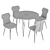 Robocop Solution: Stylish Dining Chair & Table 3D model small image 6