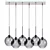 Chrome Multi Light Pendant - Sleek and Stylish 3D model small image 1