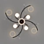 Elegant Crystal 8-Light Chandelier 3D model small image 4