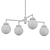 Ellan Gold Glass Chandelier 3D model small image 2