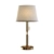 Stylish Ramona Table Lamp in White & Green 3D model small image 1