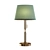 Stylish Ramona Table Lamp in White & Green 3D model small image 2