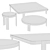 Elegant Minotti Coffee Tables 3D model small image 2