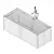 Pool: Sleek and Ergonomic Corian Bathtub 3D model small image 6