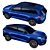 Sleek Skoda Kodiaq RS 2019: High-quality Low Poly Model 3D model small image 7