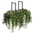 Metal Box Indoor Hanging Plants - Set 214 3D model small image 4