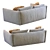 Modern Minimalist Meridiani Sofa "SCOTT 3D model small image 3