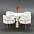 Elegant Modern Dining Set 3D model small image 4