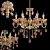 Luxury Eurosvet Escada Pendant Chandelier 3D model small image 1