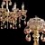 Luxury Eurosvet Escada Pendant Chandelier 3D model small image 2