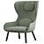 Modern Al Myra 682 Armchair 3D model small image 3