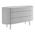 Elegant Walnut Chest of Drawers 3D model small image 3