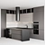 Sleek Modern Kitchen Set 005 3D model small image 2