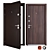 Secure and Stylish: Protekt (Favorit) Metal Entrance Door 3D model small image 1