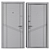 Secure and Stylish: Protekt (Favorit) Metal Entrance Door 3D model small image 4