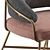 Elegant Adele Velvet Armchair 3D model small image 6