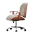 ErgoLux Henley Deep Padded Office Chair 3D model small image 3