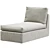 Modern and Comfortable KIVIK Chaise 3D model small image 2