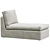 Modern and Comfortable KIVIK Chaise 3D model small image 3