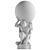 Mighty Hercules Globe Statue 3D model small image 5