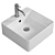 Sleek and Stylish SantiLine Washbasin 3D model small image 1