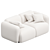 Modern Swell 2 Seater Sofa 3D model small image 2