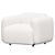 Sleek Swell Armchair: Modern Comfort 3D model small image 2