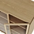 CANA Low Buffet - Elegant Oak and Glass Buffet 3D model small image 4