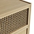 Modern Oak & Glass Chest of Drawers 3D model small image 4