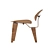 Elegant Wood Chair: Luxurious & Durable 3D model small image 3