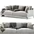 Laura 3.5 Seat Sofa: Modern Elegance for your Living Room 3D model small image 2