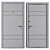 Duet Favorit Entry Metal Door - 900x2050mm 3D model small image 4