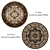 Round Rugs Set: Versatile 3D Carpets 3D model small image 3