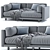 Modern 82" Sunday Sofa by Blu Dot 3D model small image 2