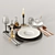 Rock Dinnerware Set: Elegant Tableware 3D model small image 5