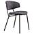 Sophia Padded Chair: Modern Comfort for your Space 3D model small image 2